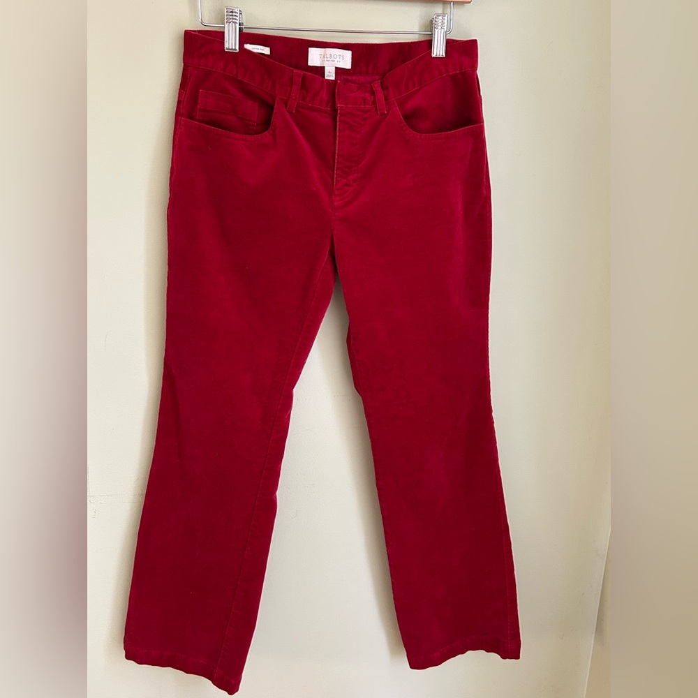 Talbots Red Boot Cut Pants